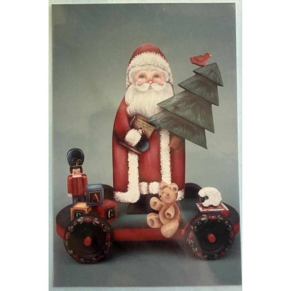 Tole Painting Pattern Packet:  by Rosemary West ~ SANTA PULL TOY